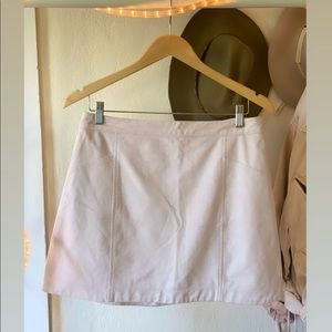 Abercrombie Pastel Pink Suede Skirt